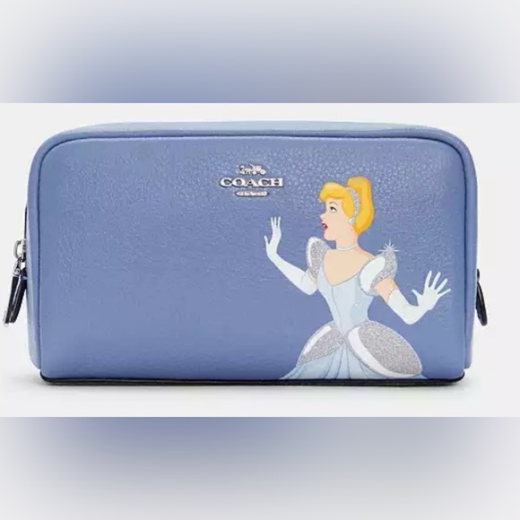NWT Coach Disney Cinderella cosmetic boxy bag - Picture 3 of 10